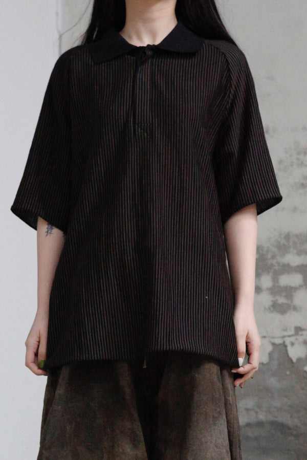 Aviva Jifei Xue oversized short-sleeved POLO shirt SS23-OSSP-Stp